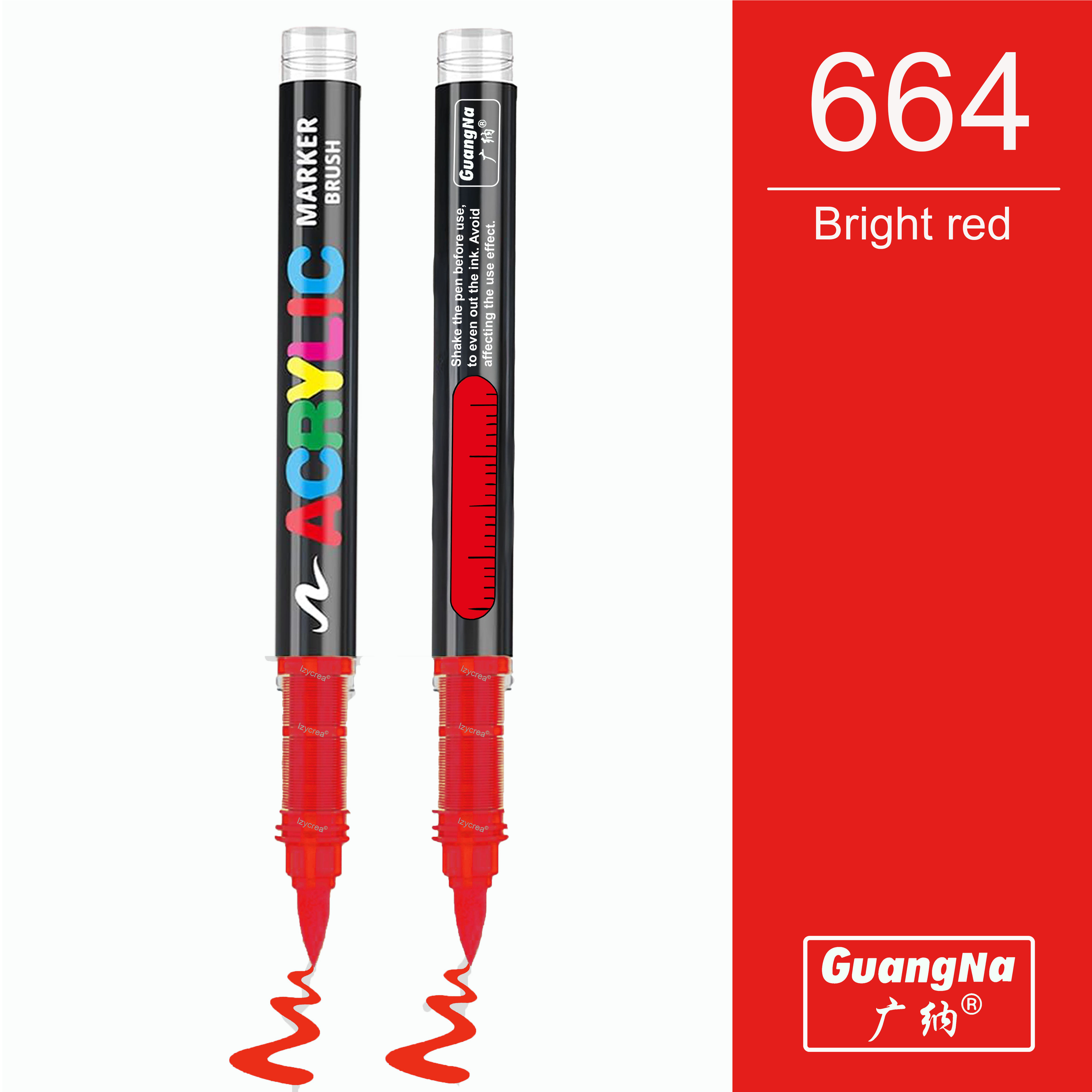 664 - Bright red - GuangNa