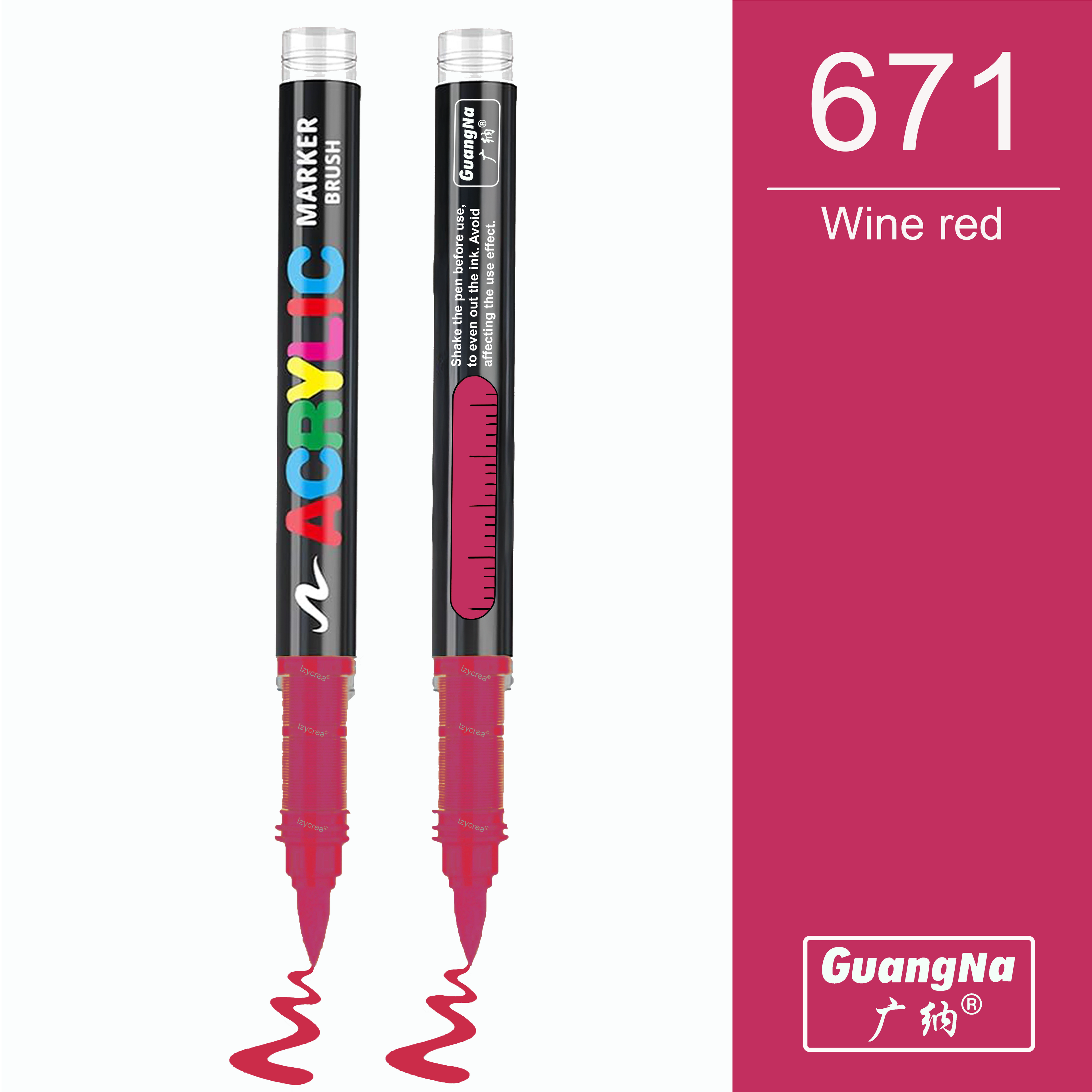 671 - Wine red - GuangNa