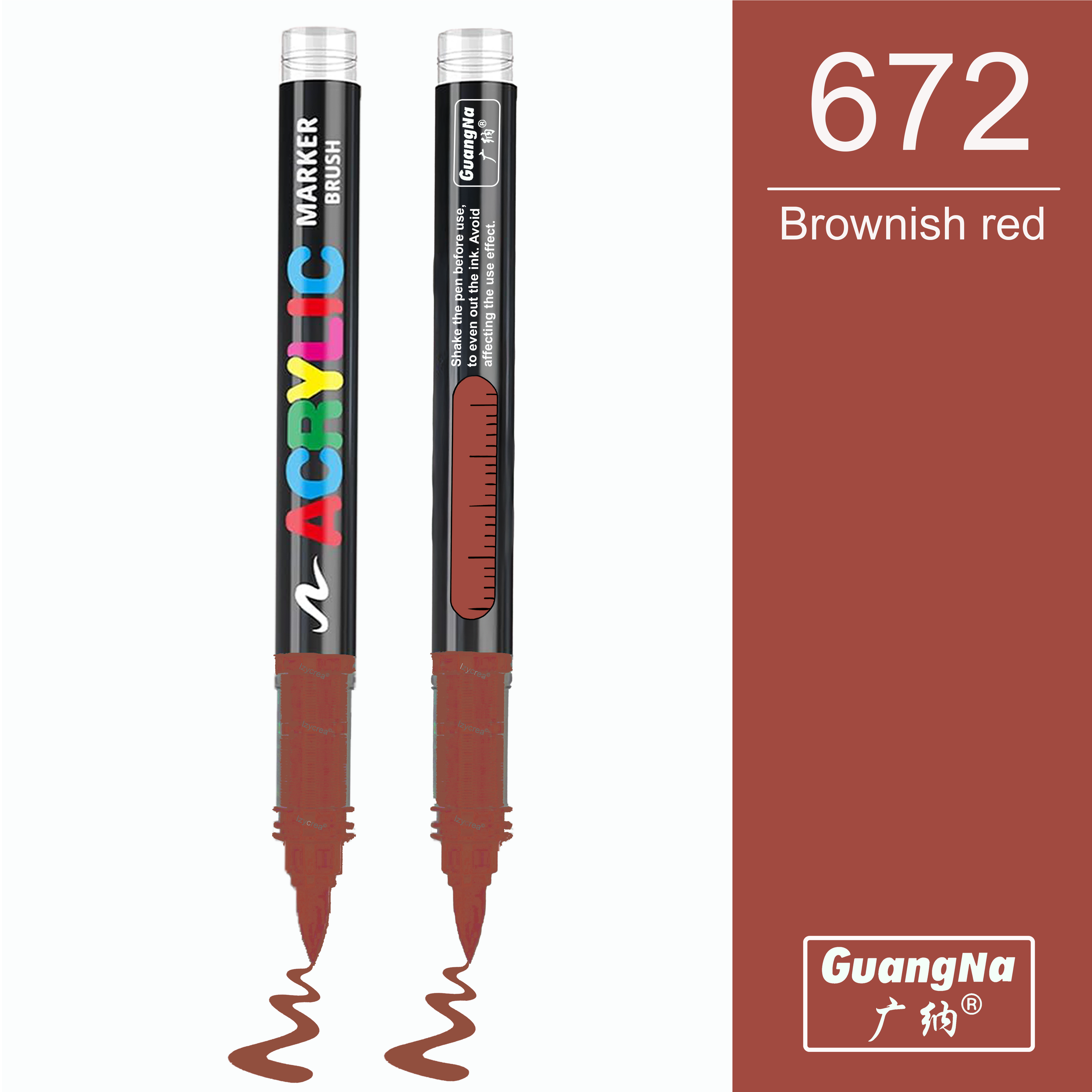 672 - Brownish red - GuangNa