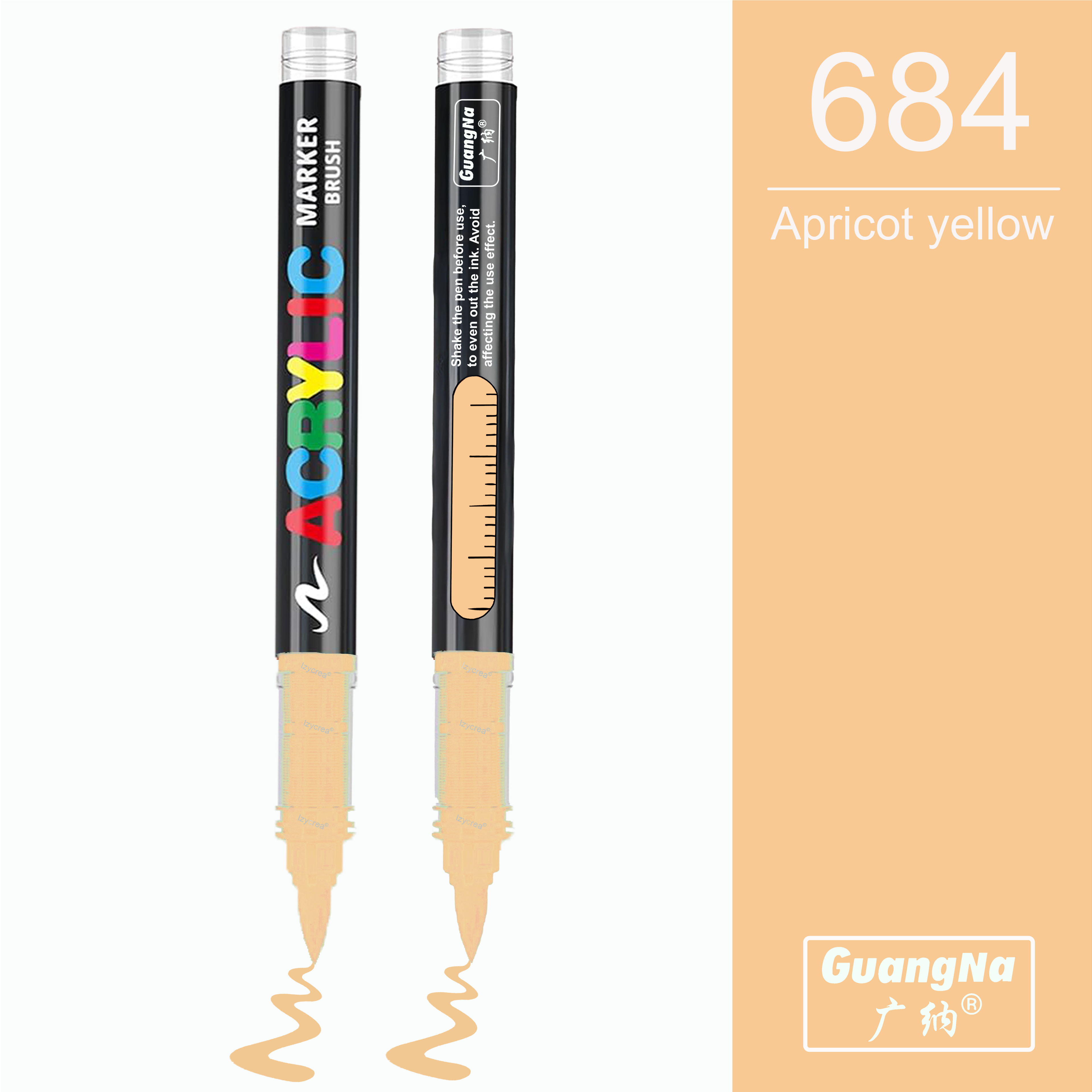 684 - Apricot yellow - GuangNa