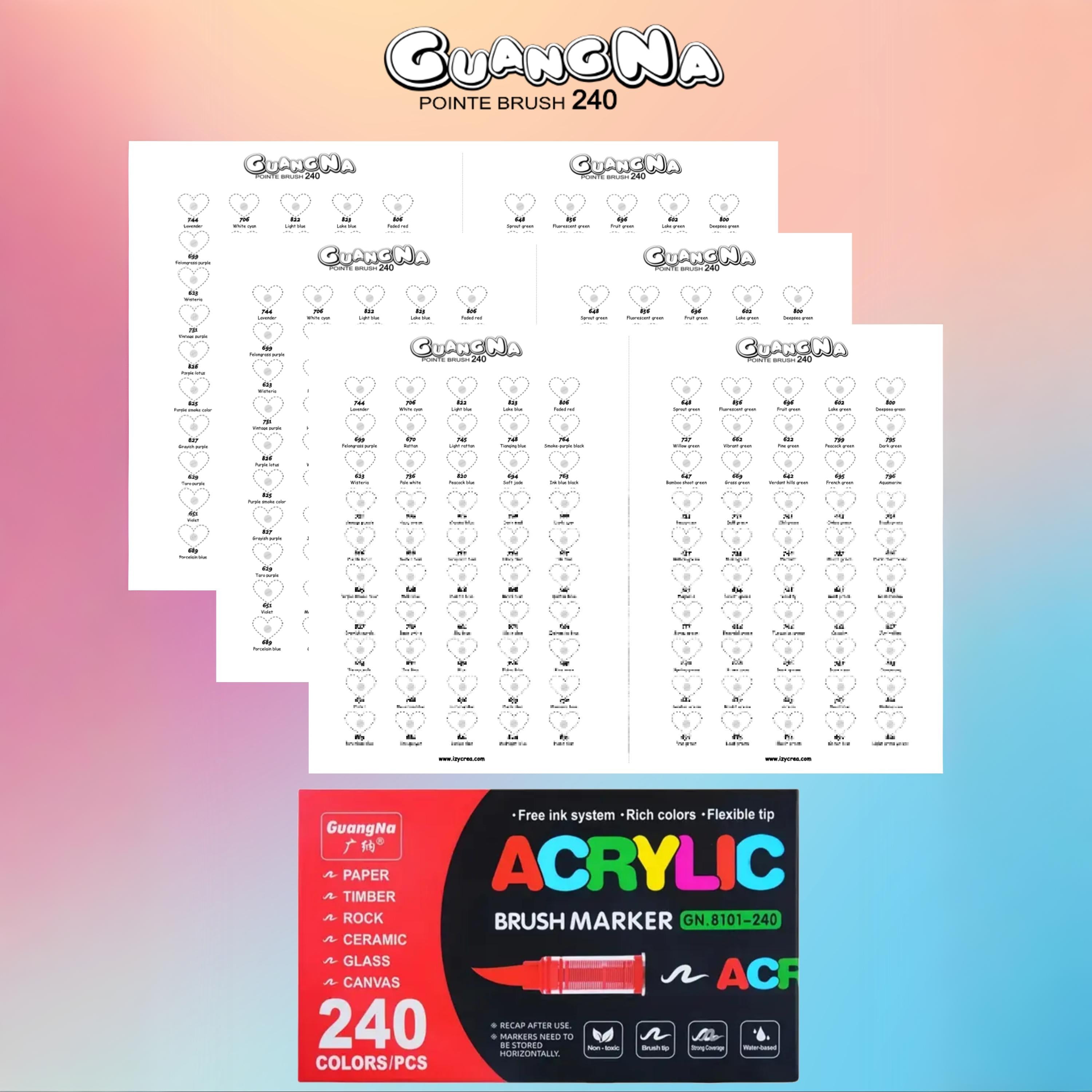 Nuancier 240 – Guangna Izycrea