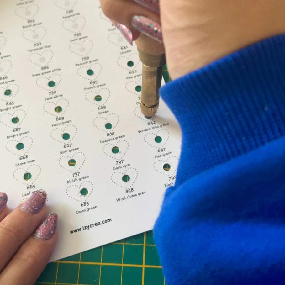 Perforatrice à papier – mono-trou pour nuancier Izycrea