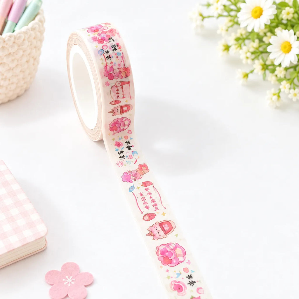 Washi Tape pour Coloriage Mystère - Ruban Adhésif Décoratif Kawaii