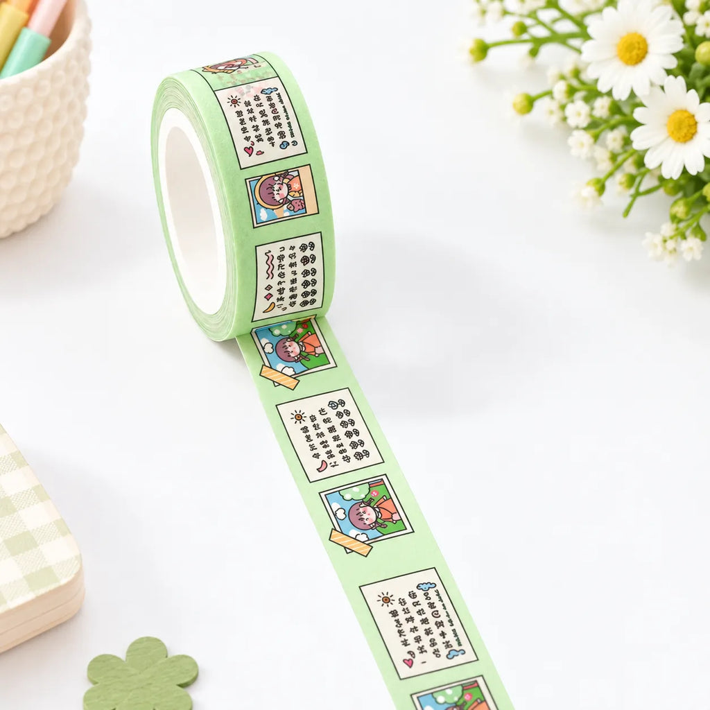 Washi Tape pour Coloriage Mystère - Ruban Adhésif Décoratif Kawaii