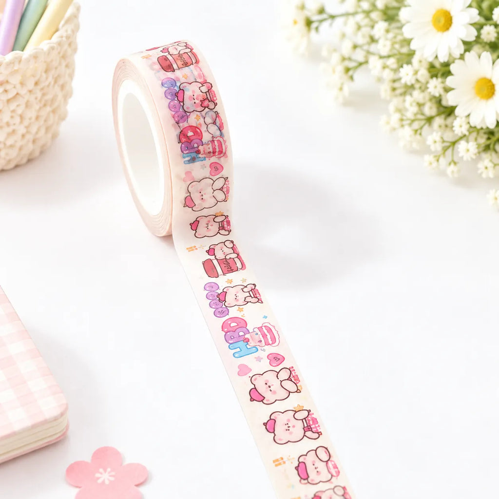 Washi Tape pour Coloriage Mystère - Ruban Adhésif Décoratif Kawaii