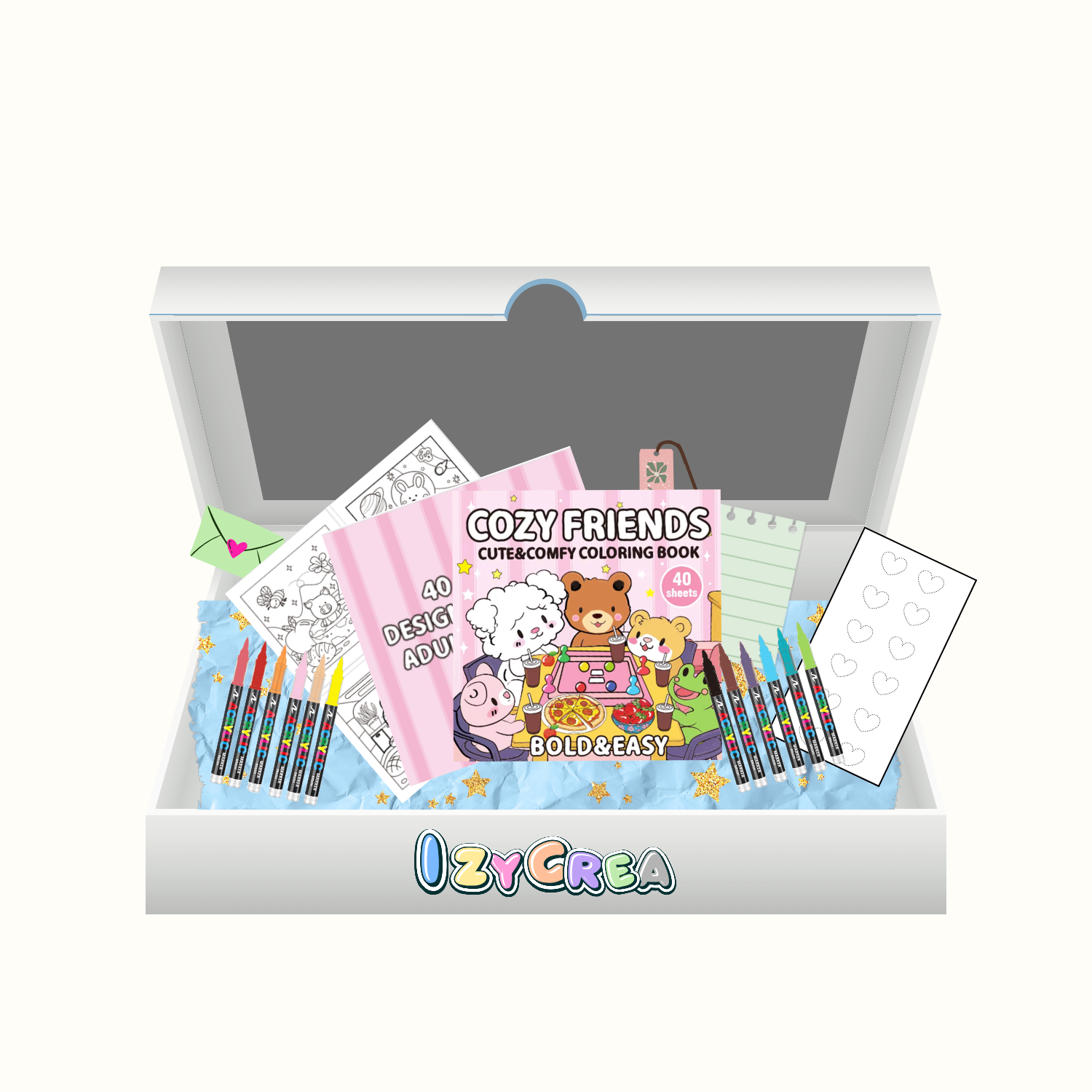 Cozy Friends – Kit de coloriage creatif Izycrea