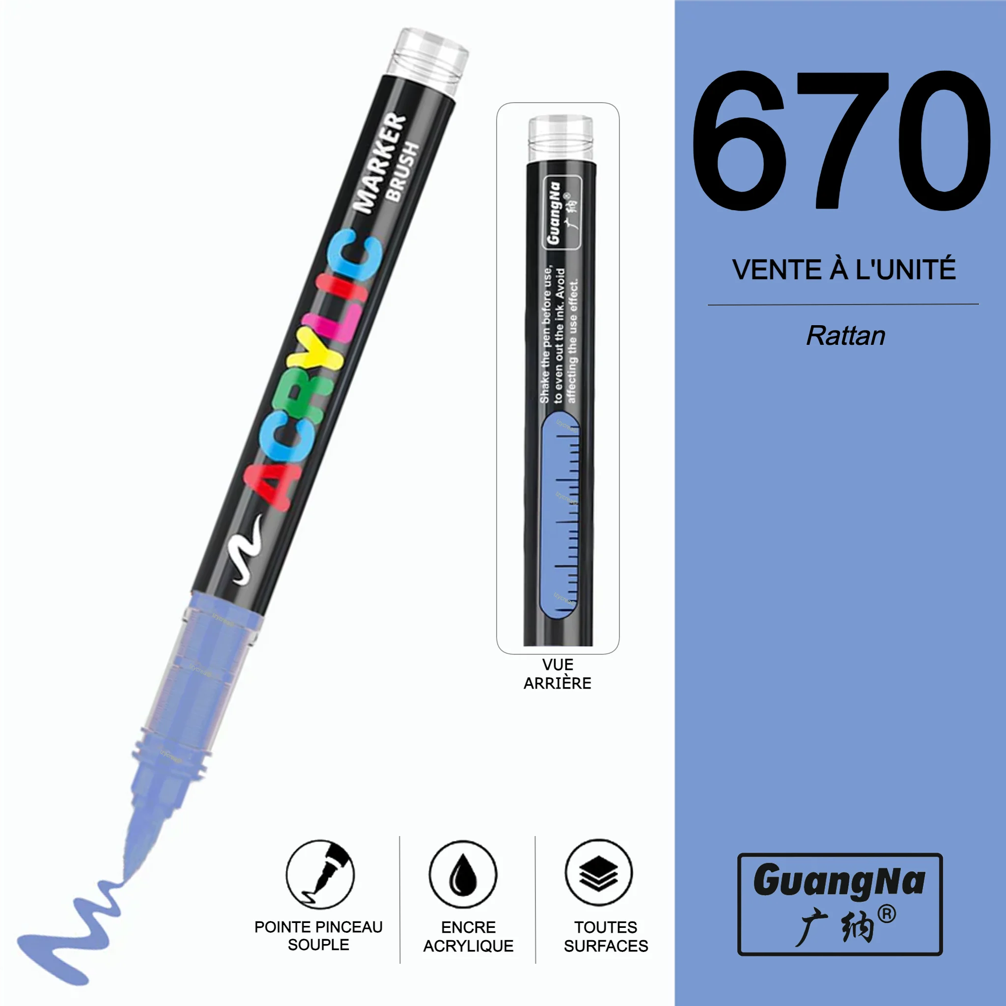GuangNa 670 - Feutre Acrylique à l'unité