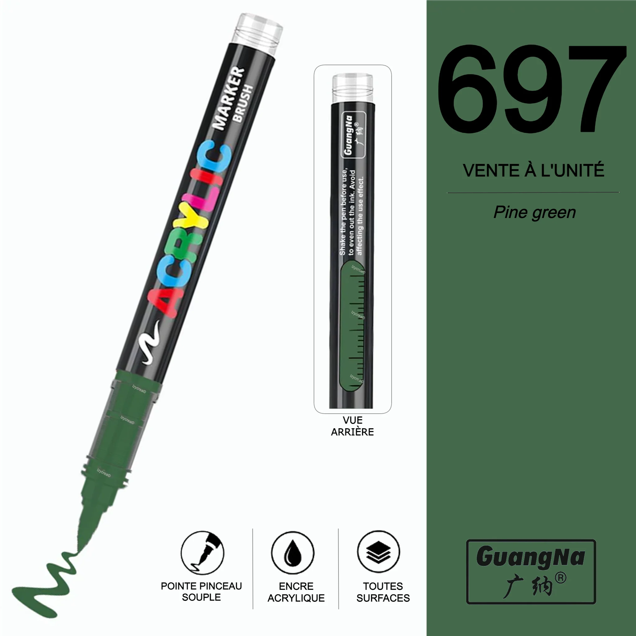 GuangNa 697 - Feutre Acrylique à l'unité