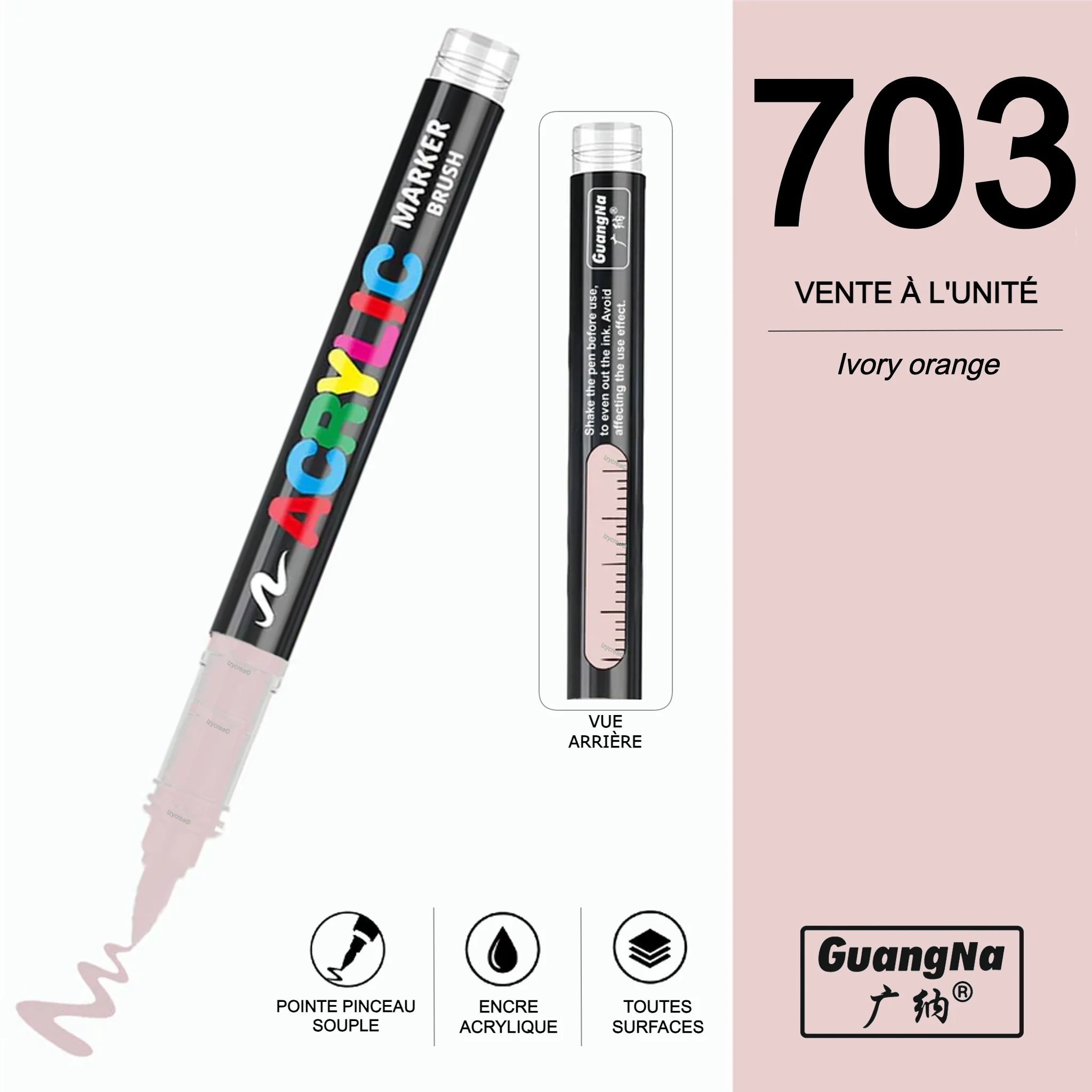 GuangNa 703 - Feutre Acrylique à l'unité