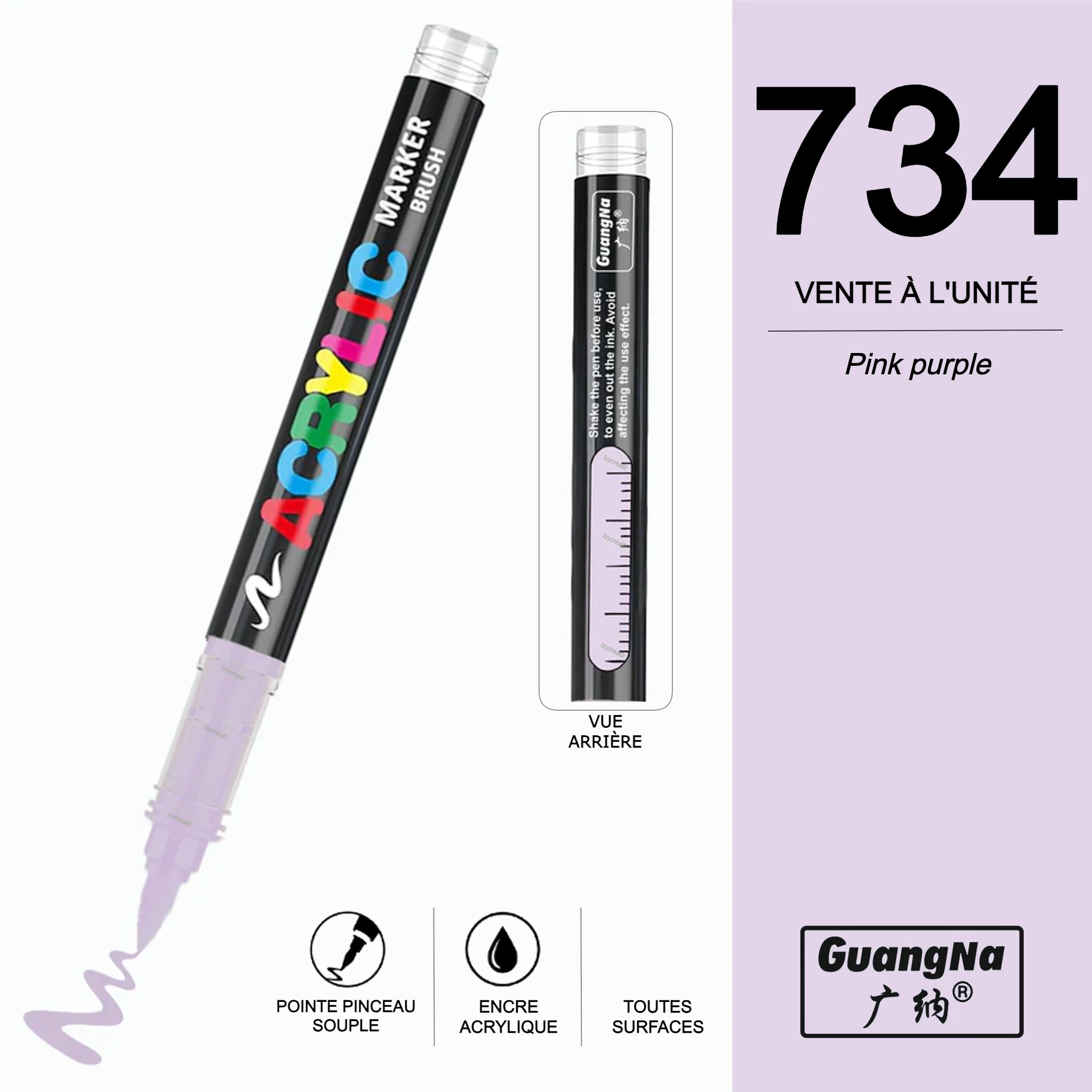 GuangNa 734 - Feutre Acrylique à l'unité