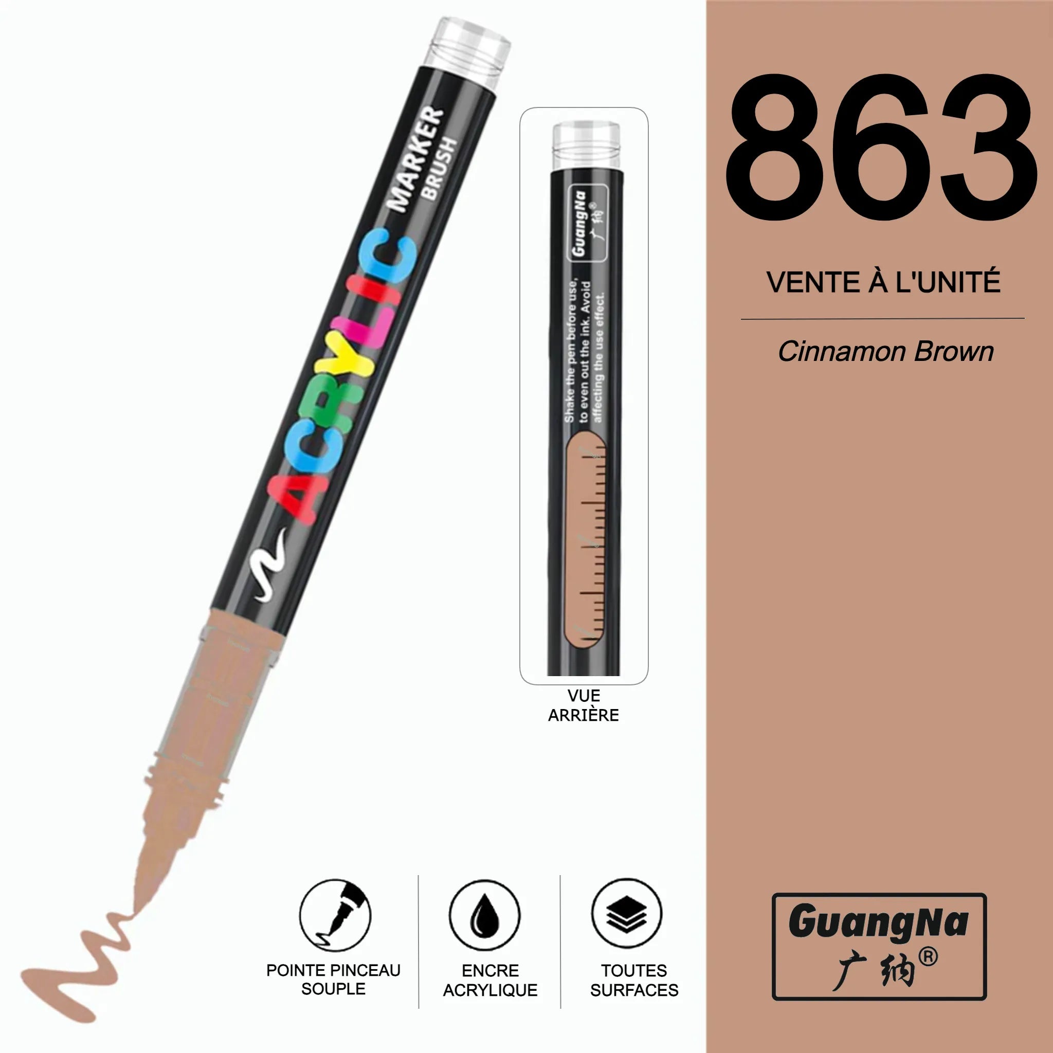 GuangNa 863 - Feutre Acrylique à l'unité