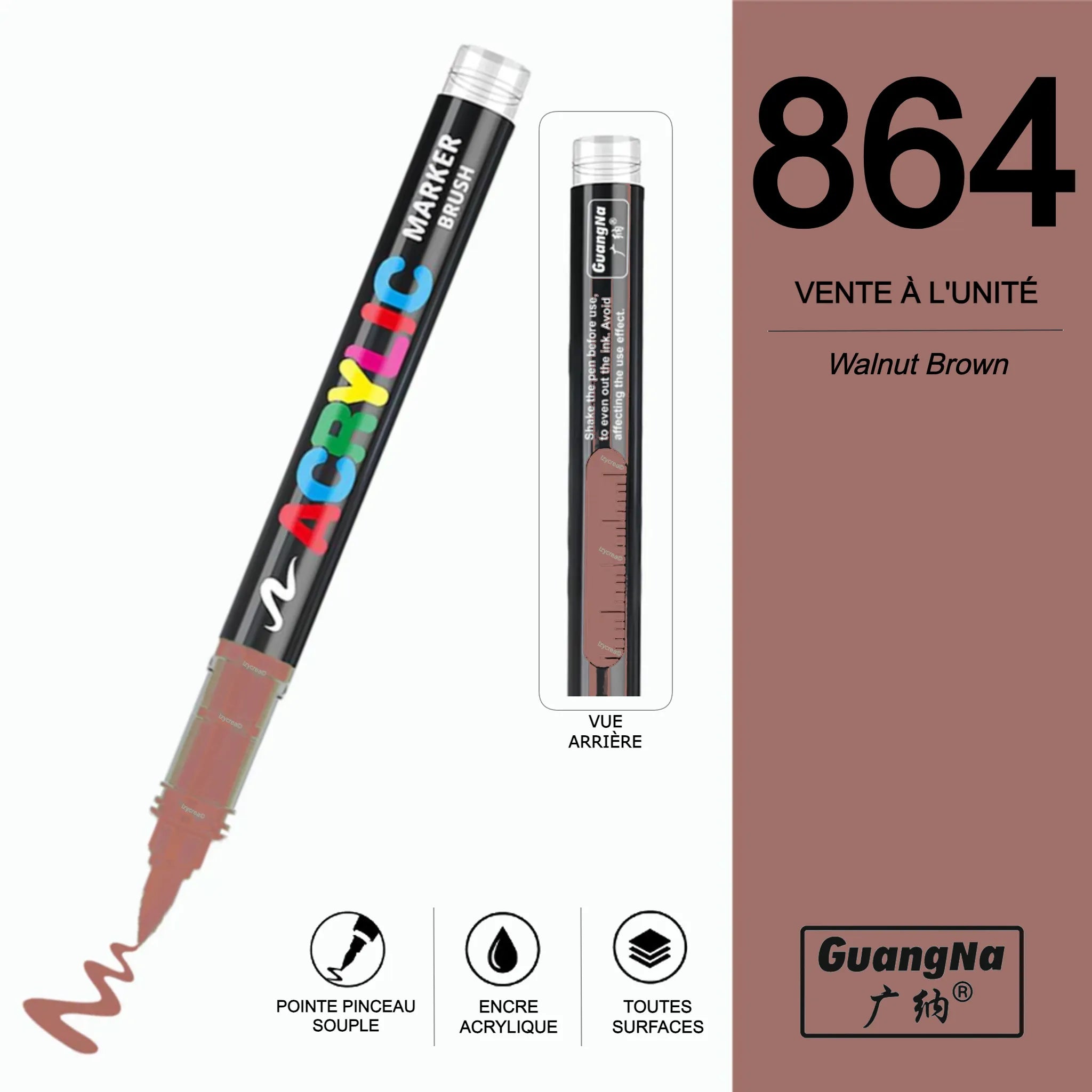 GuangNa 864 - Feutre Acrylique à l'unité