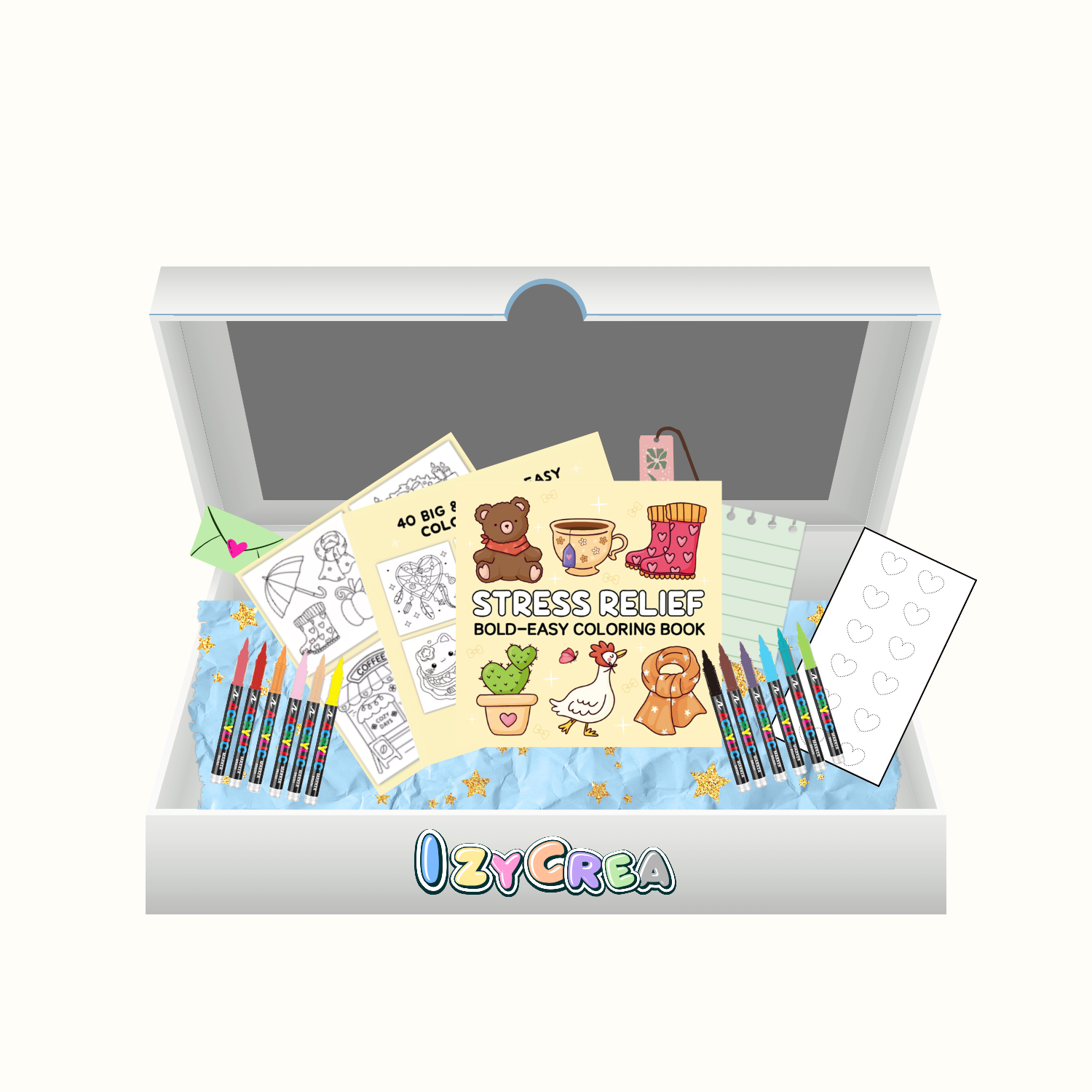 Stress Relief – Kit de coloriage creatif Izycrea